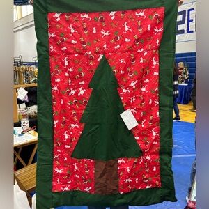 You’re A Mean One, Mr. Grinch, hand made Christmas tree blanket